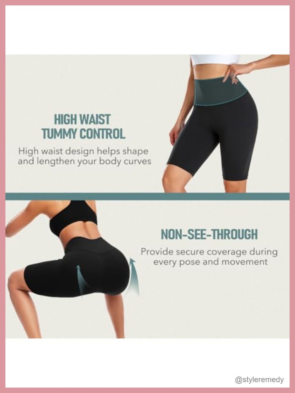 5 Pack High Waist Biker Shorts Buttery Soft 8" Workout Yoga Athletic Shorts - Picture 2 of 6